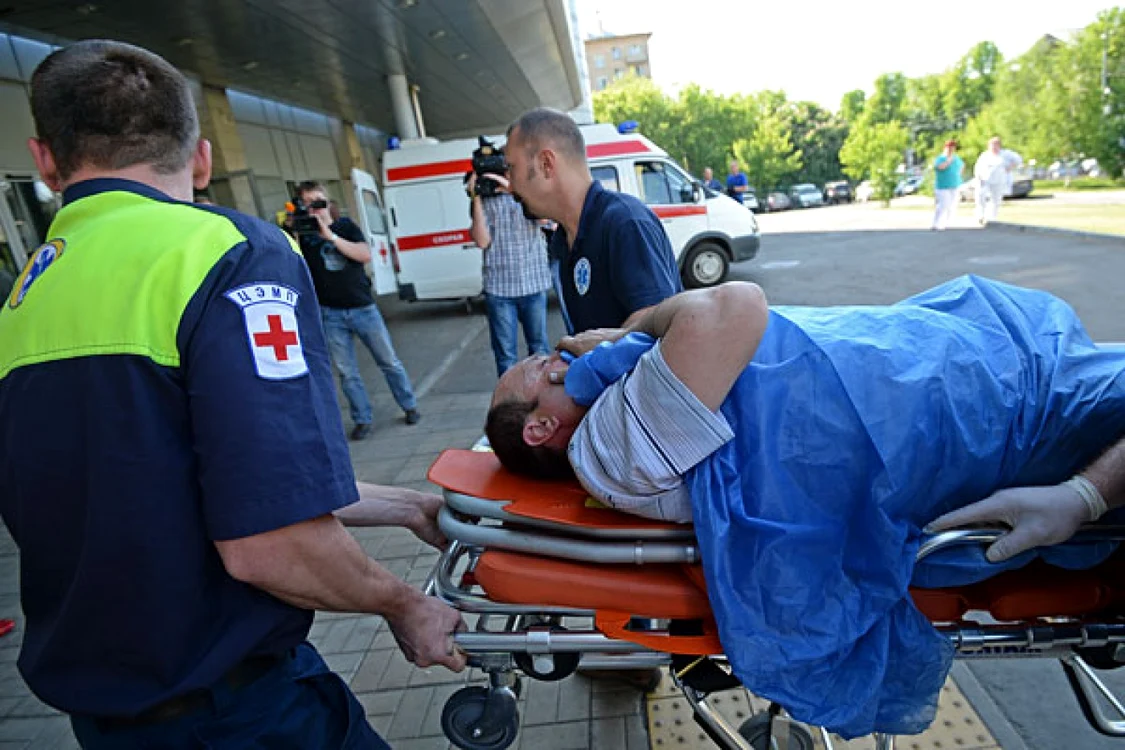 În total, 50 de persoane au avut de suferit în accidentul feroviar FOTO: ria.ru