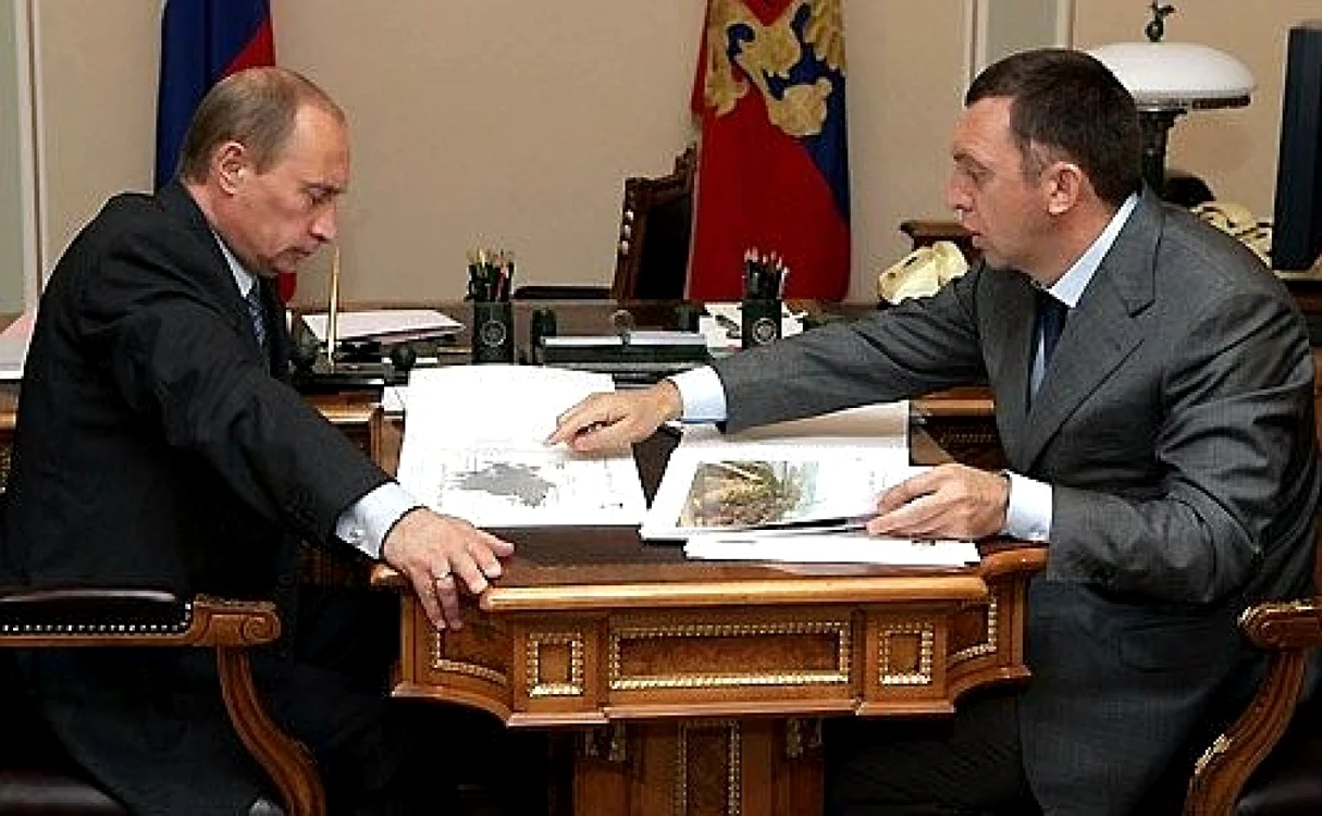 Preşedintele rus Oleg Deripaska şi miliardarul rus Oleg Deripaska