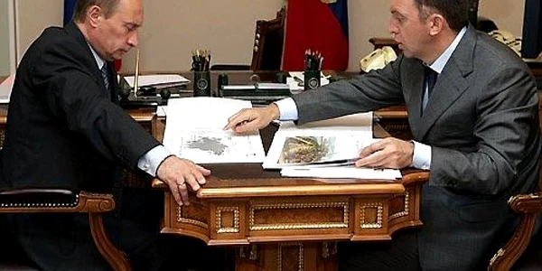 vladimir putin oleg deripaska
