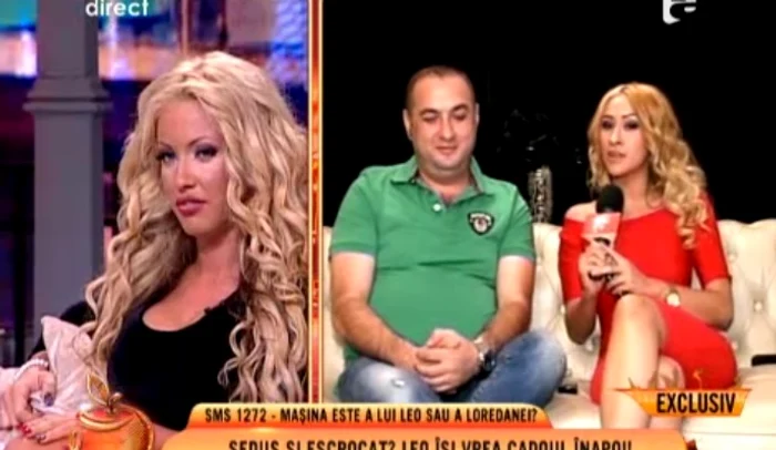 Loredana Chivu şi Leo de la Strehaia (Captură «Un show păcătos»)