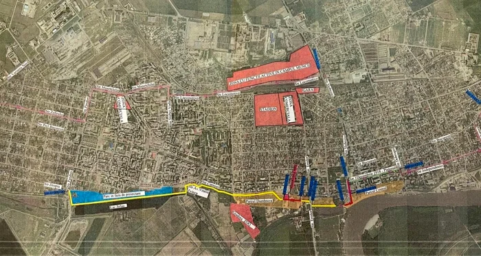 Pista de biciclete va traversa Călăraşiul de la vest la est FOTO Facebook/Marius Dulce