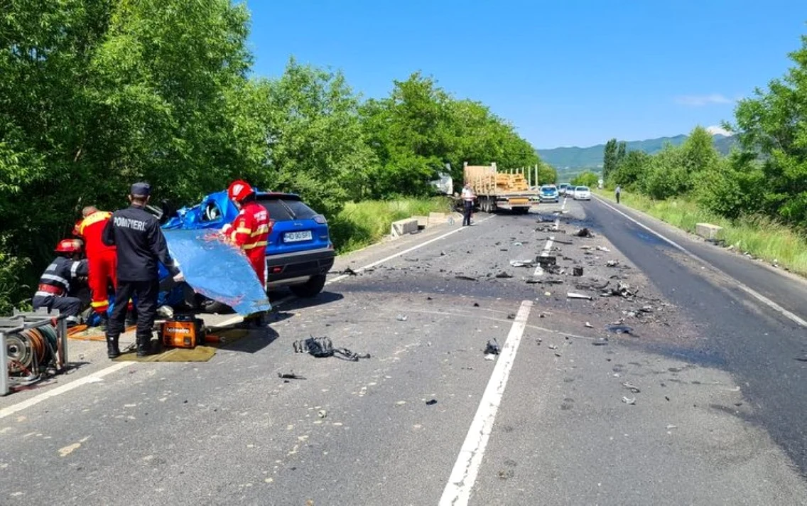 accident mortal pe dn 66 hateg petrosani foto ipj hunedoara