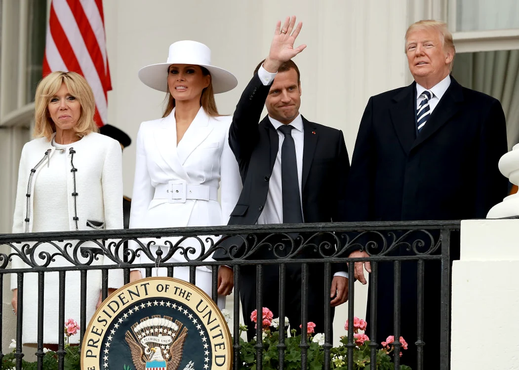President Trump And First Lady Melania Trump Welcome President Macron And Mrs  Macron To The White House jpeg