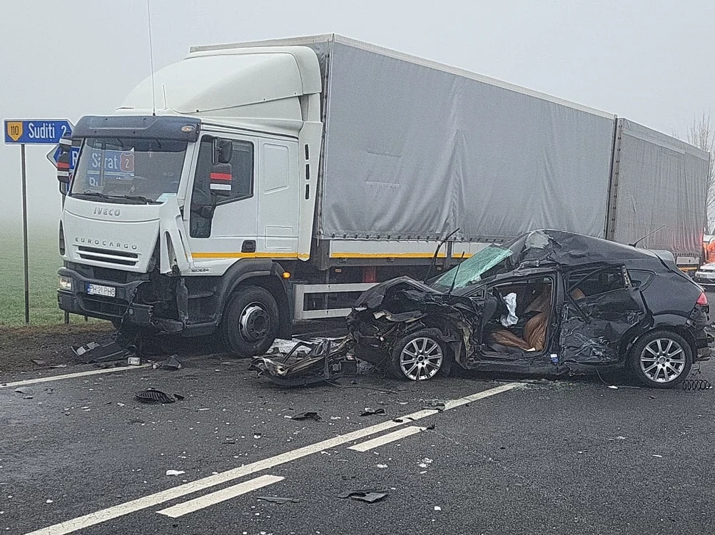 Accidentul în care a murit Alex FOTO ISU Buzău