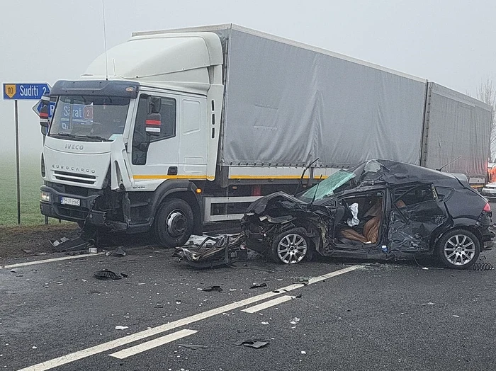 Accidentul în care a murit Alex FOTO ISU Buzău