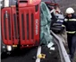 Accident mortal pe Valea Oltului în Sibiu - un TIR s-a răsturnat peste o maşină între Boiţa şi Lazaret Foto Adevărul 