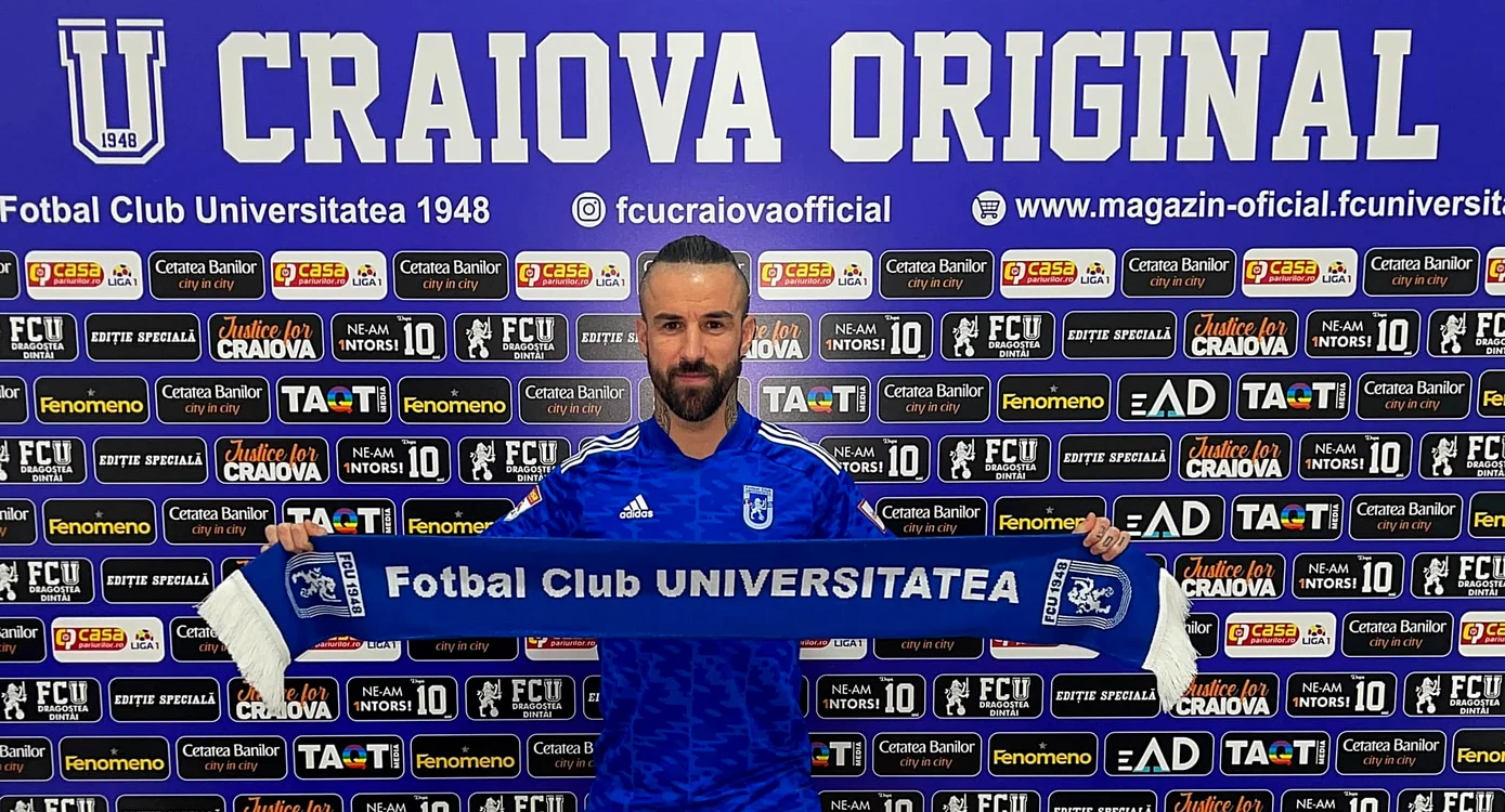 Gabriel Enache a fost prezentat oficial la FCU Craiova 1948 / Foto: FCU Craiova 1948