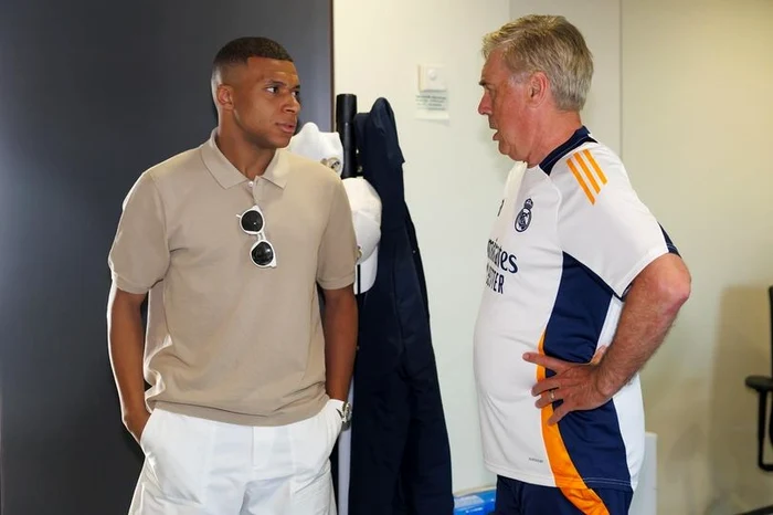  Kylian Mbappe și Carlo Ancelotti. FOTO Facebook Carlo Ancelotti