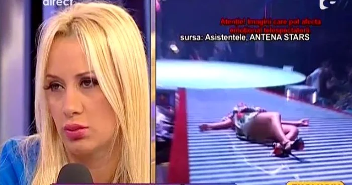 Simona Traşcă a plâns la televizor. (captură Antena 1)