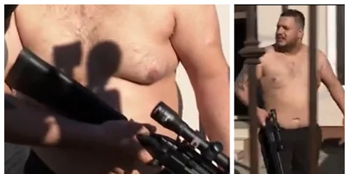  Alin Borcan cu arma în mână FOTO Captură video 