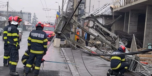 macara cazuta in cluj FOTO ISU Cluj