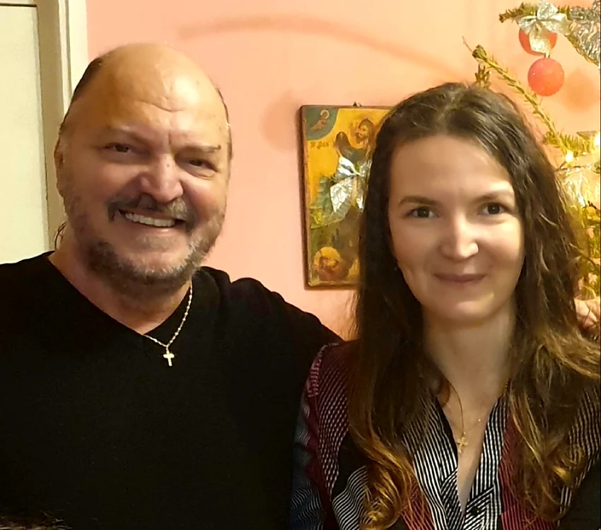 Victor Socaciu a murit luni, 27 decembrie. Aici, alături de fiica sa, Ana Maria