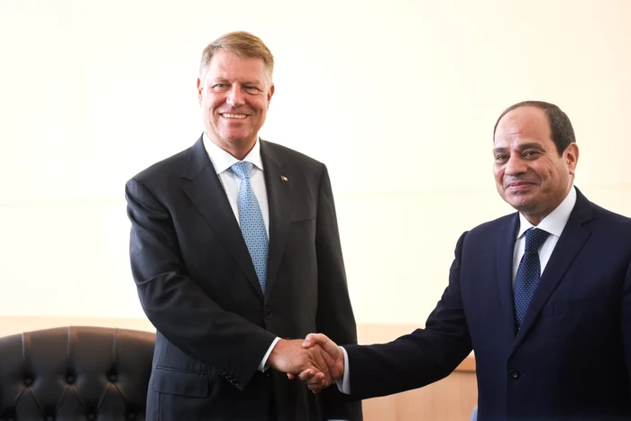 Klaus Iohannis si presedintele Egiptului Fattah El Sisi FOTO Presidency.ro