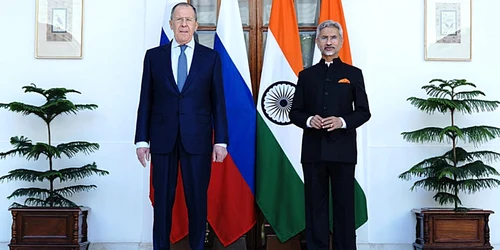 Serghei Lavrov si Subrahmanyam Jaishankar FOTO EPA-EFE