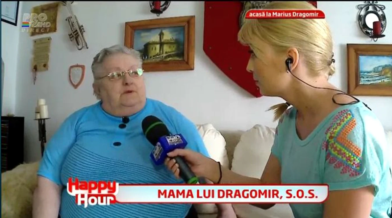 Mama lui Marius Dragomir este foarte afectată de situația grea în care se află acesta (captură: PRO TV)