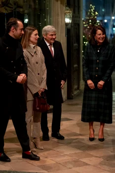 Carole și Michael Middleton alături de James Middleton și soția lui