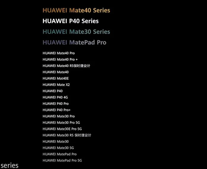 Dispozitivele Huawei care fac actualizare la HarmonyOS