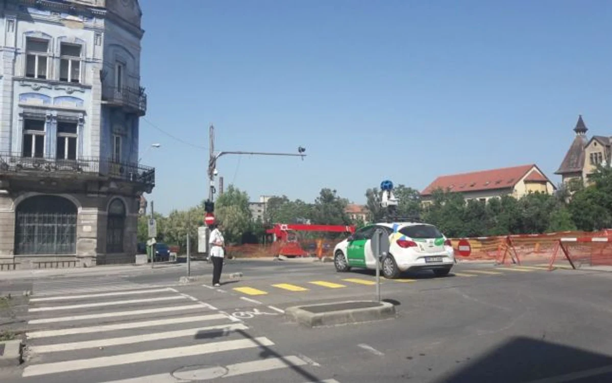 Maşina Google în zona Iosefin din Timişoara FOTO Ş.Both