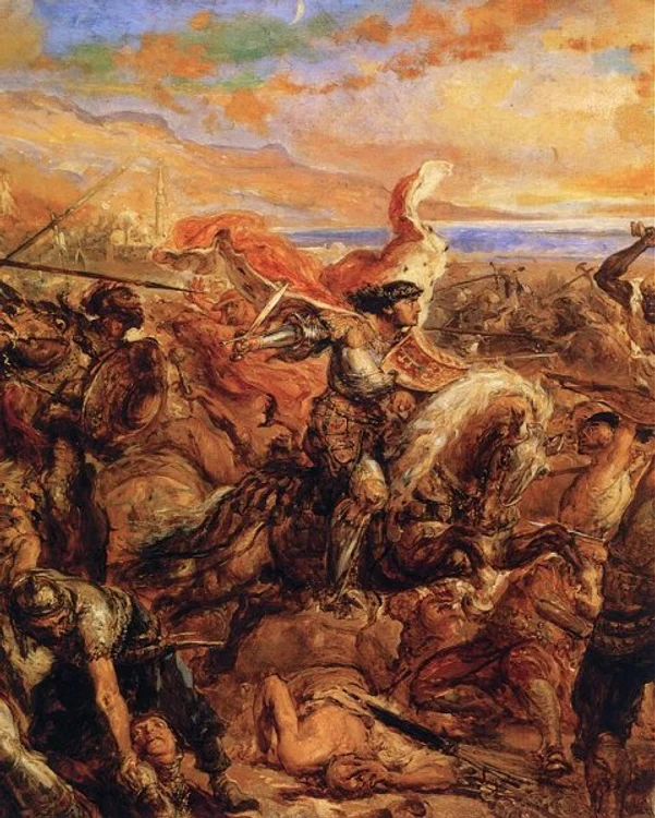 Regele Ungariei, Vladislav I – scenă de luptă