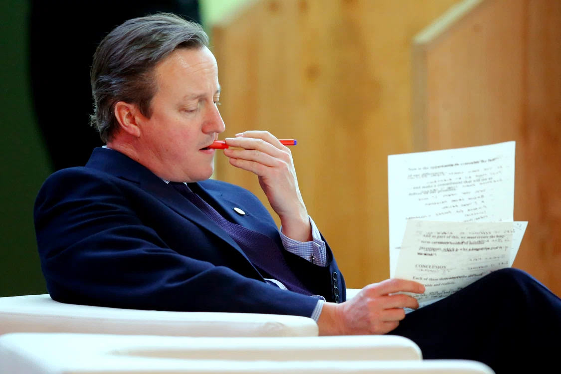 David Cameron: Vai, ce emoții am! Oare o să mă descurc? E clar că pe Charles nu mă pot baza, doar ați văzut ce picat din cer părea printre toți șefii de state de aici