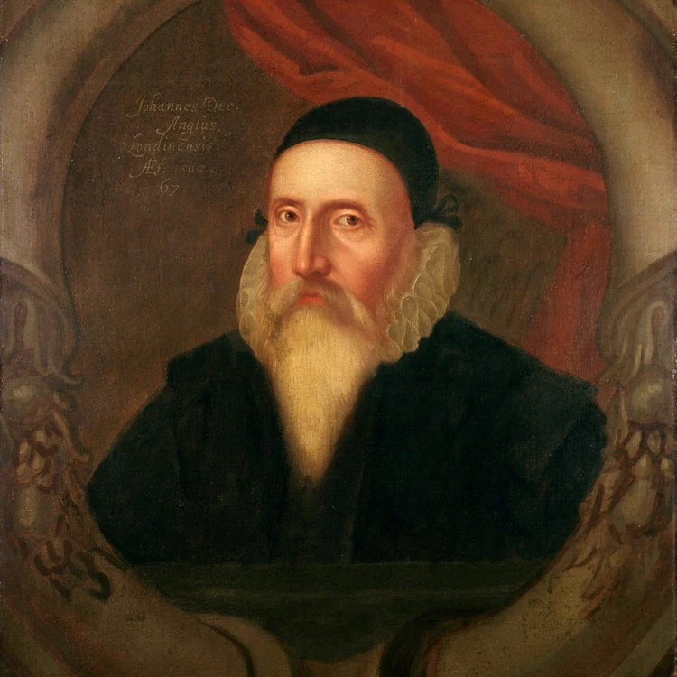 Potretul de la bătrânețe al lui John Dee FOTO wikipedia