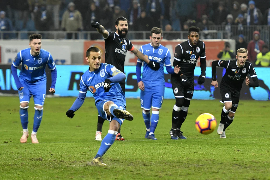 
    Olteanul a marcat două goluri în partida cu Gaz Metan şi a ajuns la cota 13 în actualul sezon. Majoritatea au fost însă înscrise împotriva echipelor miciFOTO: Sportpictures.eu  