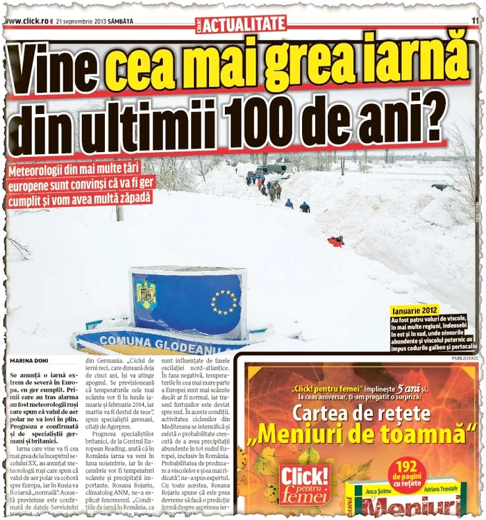 Doar decembrie se anunţă sub media normală