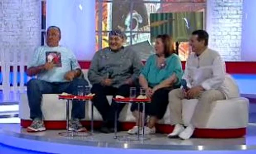 Rică Răducanu, Nea Marin, Lady Bamboi şi Sidia Sisoko au făcut parte din juriul care i a dat "note" lui Biba (captură: Pro TV) jpeg