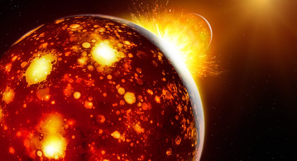 Corpul ceresc care s-a ciocnit cu Pământul acum 4,5 miliarde de ani, din care s-a creat Luna, era o planetă vecină cu Terra