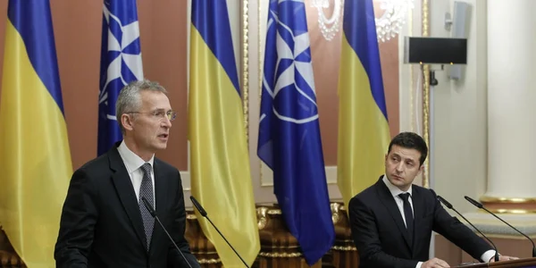 Conferinta de presa la Kiev cu Volodimir Zelenski si Jens Stoltenberg FOTO EPA-EFE