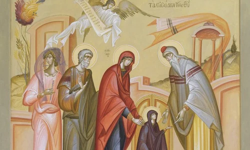 calendar ortodox 2021 21 noiembrie intrarea in biserica a maicii domnului  icoana de george kordis jpeg