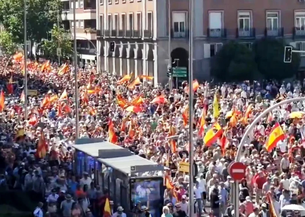 Proteste la Madrid FOTO: X