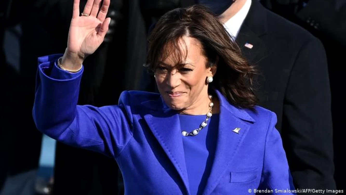 Kamala Harris la ceremonia de învestire
