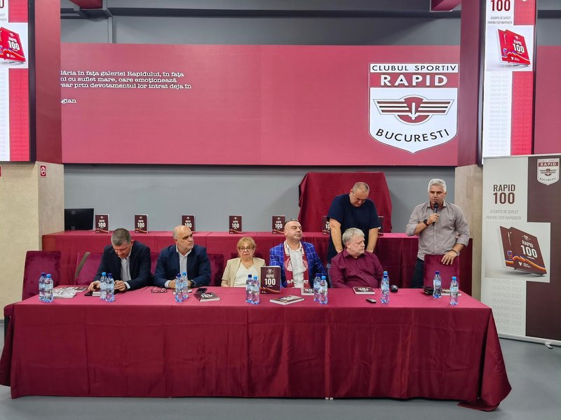 O carte despre istoria centenară a unui club sportiv: Rapid 100