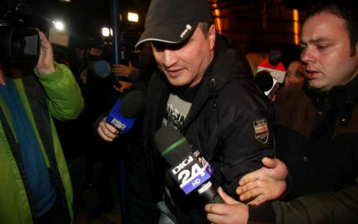 Cristian Cioacă, la eliberarea din închisoare, vineri, 14 februarie 2014. FOTO: Laurenţiu Ionescu