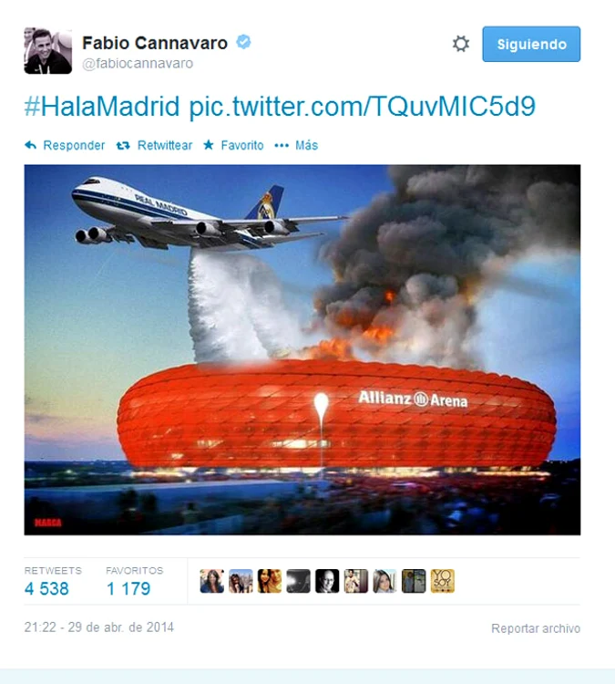 Fotomontaj cu stadionul lui Bayern