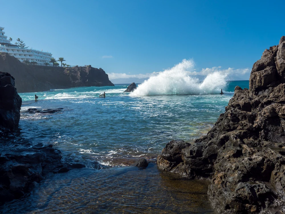 Piscina naturală din Tenerife unde au murit patru turiști era închisă de vineri FOTO: Shutterstock