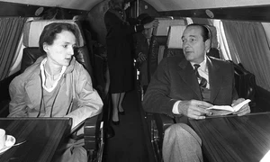 Jacques și Laurence Chirac, în timpul campaniei electorale din 1981 jpeg