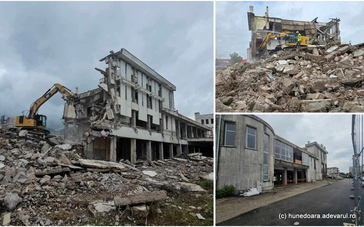 Gara municipiului Deva, demolată. Foto: Daniel Guță. ADEVĂRUL