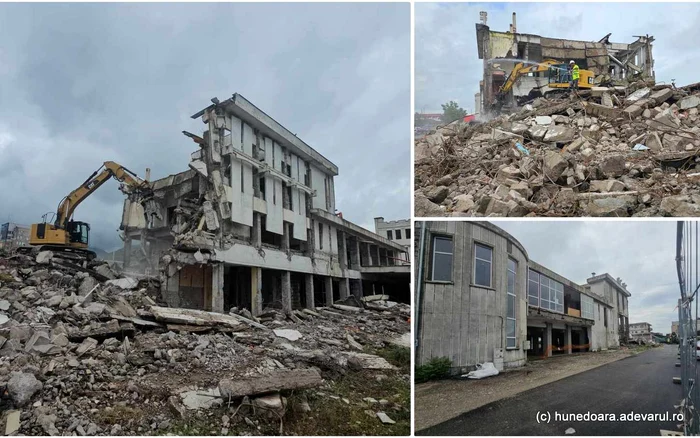 Gara municipiului Deva, demolată. Foto: Daniel Guță. ADEVĂRUL