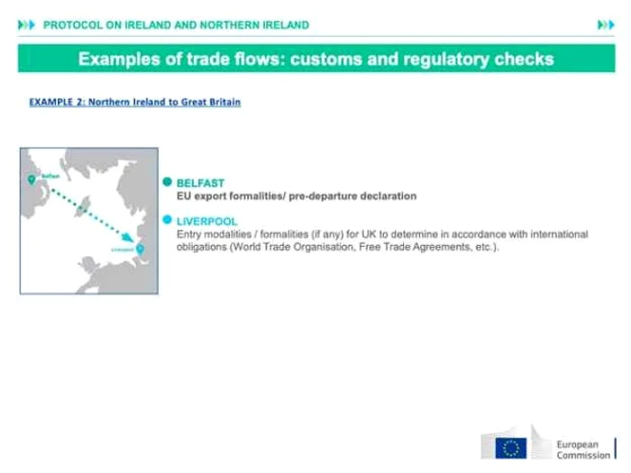 Harta controale vamale Irlanda de Nord si UK FOTO Comisia Europeana