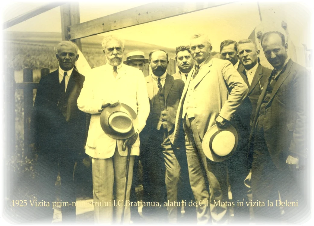 Guvernul I C Bratianu la santierul de gaze Deleni - 1924
