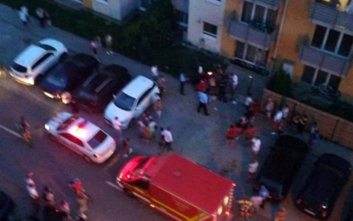 Bărbatul a vrut să facă o cascadorie şi a căzut de la etajul 7. FOTO: Flavia Sârbu