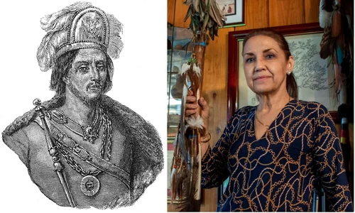 Împăratul aztec Moctezuma al II lea și urmașa lui, Blanca Barragan Moctezuma Profimedia jpg