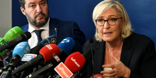 Conferinta de presa Marine Le Pen si Matteo Salvini FOTO EPA-EFE