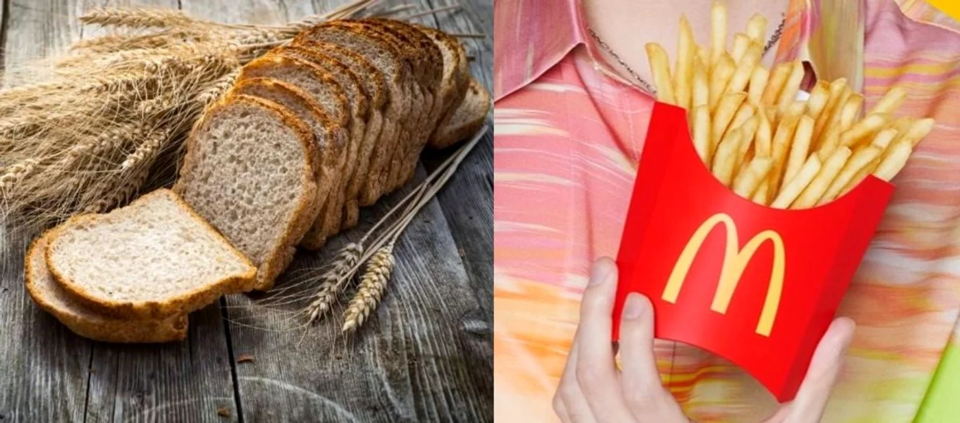 Pâinea are de două ori mai multă sare decât o porție de cartofi prăjiți McDonald's (foto: Facebook)