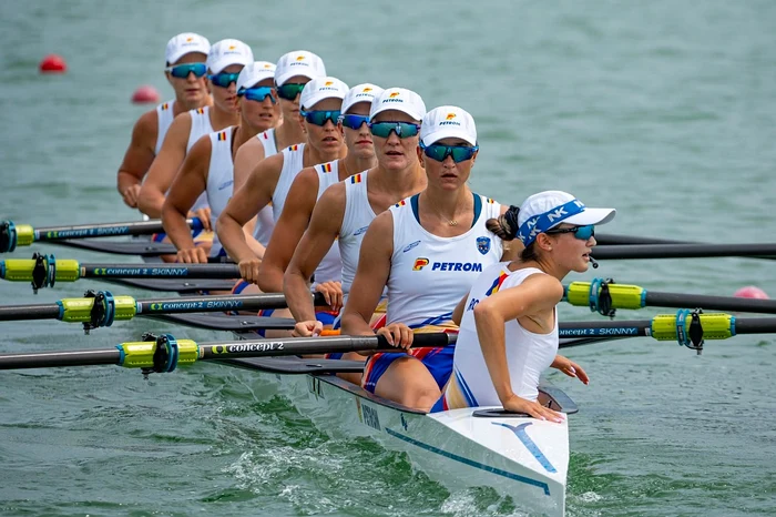 Fetele au confirmat că proba de 8+1 este una românească (Foto: FR Canotaj / Balint Czucz)