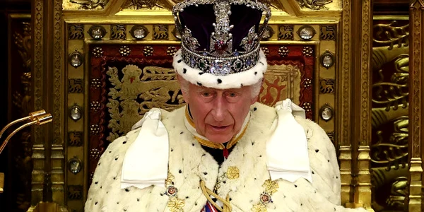 Regele Charles, în Parlamentul de la Londra. FOTO captură House of Lords