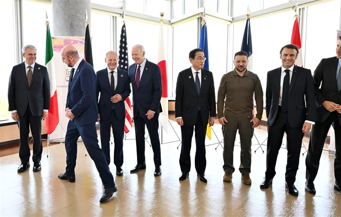 Volodimir Zelenski a sosit sâmbătă în Japonia pentru summitul G7 FOTO EPA-EFE