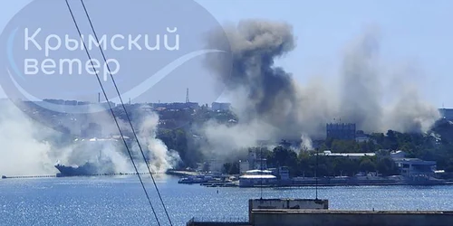 Forțele ucrainene au lovit sediul Flotei Mării Negre din Sevastopol 22 septembrie 2023 FOTO Profimedia (4) jpg